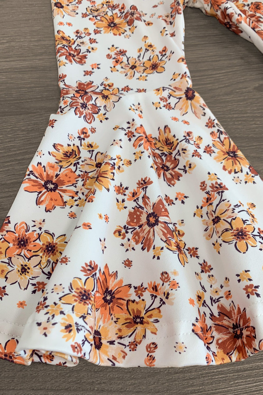 Burgundy Floral Bell Bottom Set | Sparkle in Pink