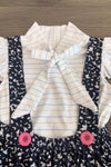 Composition Notebook Suspender Skirt Set | Sparkle in Pink