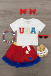 "USA" Tutu Skirt Set