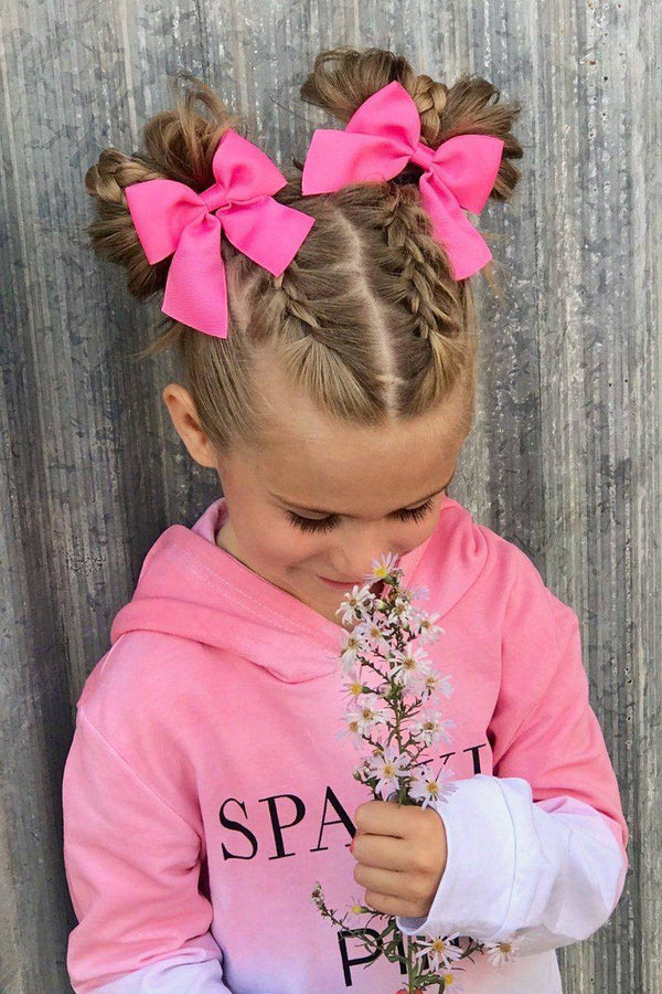 3" Trendy Hair Bows - MANY COLORS!! - Sparkle in Pink