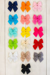 3" Trendy Hair Bows - MANY COLORS!! - Sparkle in Pink
