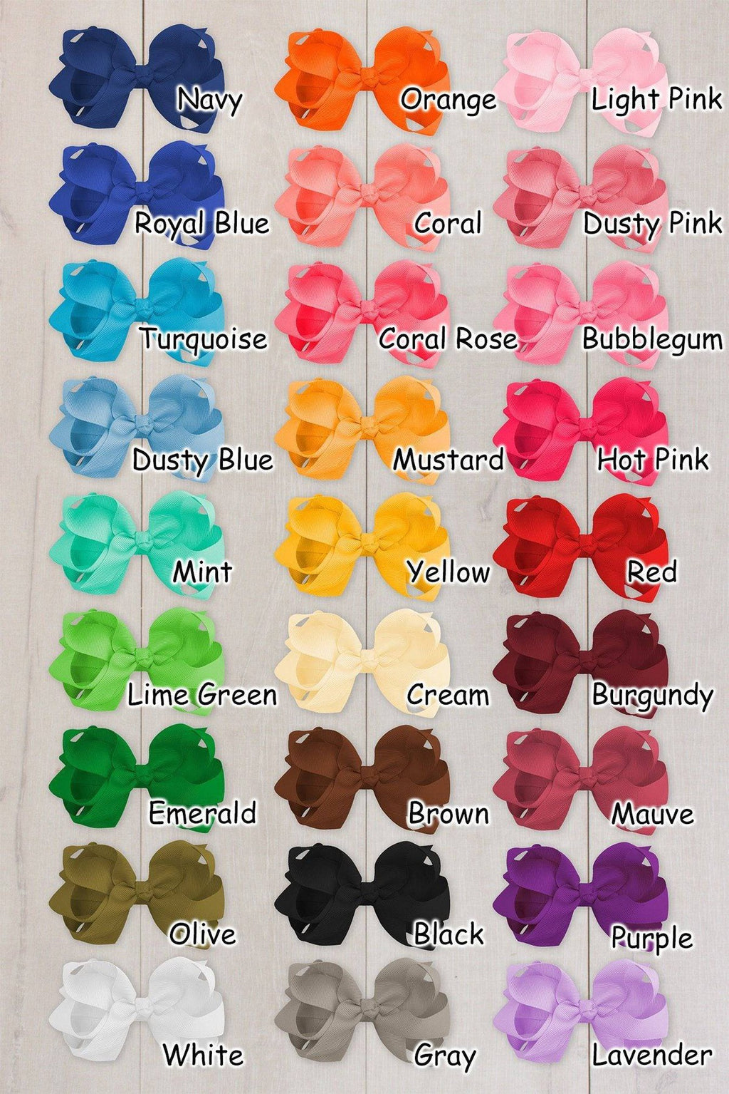 4" Chunky Double Loop Bows - MANY COLORS - Sparkle in Pink