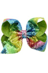 7" Jumbo Sequin Bows - MANY COLORS! - Sparkle in Pink
