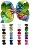 7" Jumbo Sequin Bows - MANY COLORS! - Sparkle in Pink
