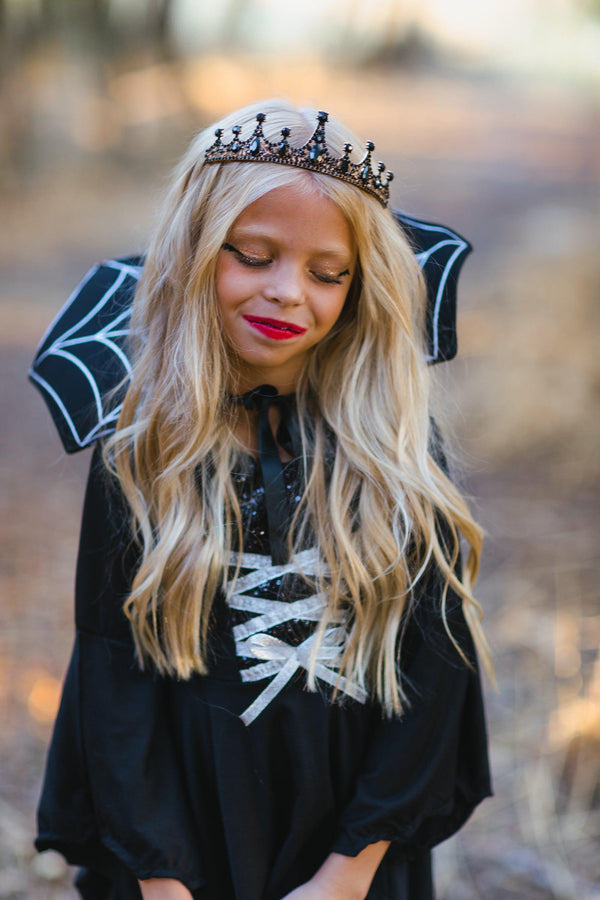 Black & Gold Vampire Queen Tiara - Sparkle in Pink