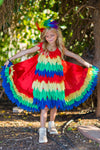 Rainbow Parrot Costume - 3 Piece Set - Sparkle in Pink
