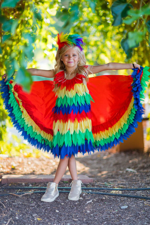 Rainbow Parrot Costume - 3 Piece Set - Sparkle in Pink
