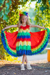 Rainbow Parrot Costume - 3 Piece Set - Sparkle in Pink