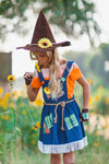 Scarecrow Costume - 5 Piece Set - Sparkle in Pink