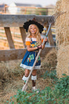 Scarecrow Costume - 5 Piece Set - Sparkle in Pink
