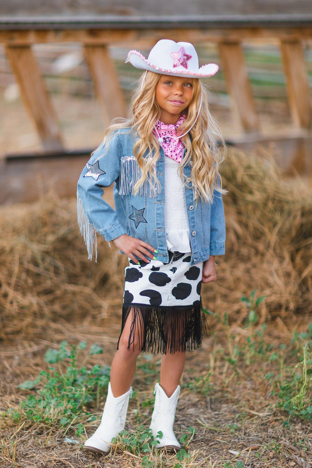 Sequin Star Cowgirl Hat - Sparkle in Pink