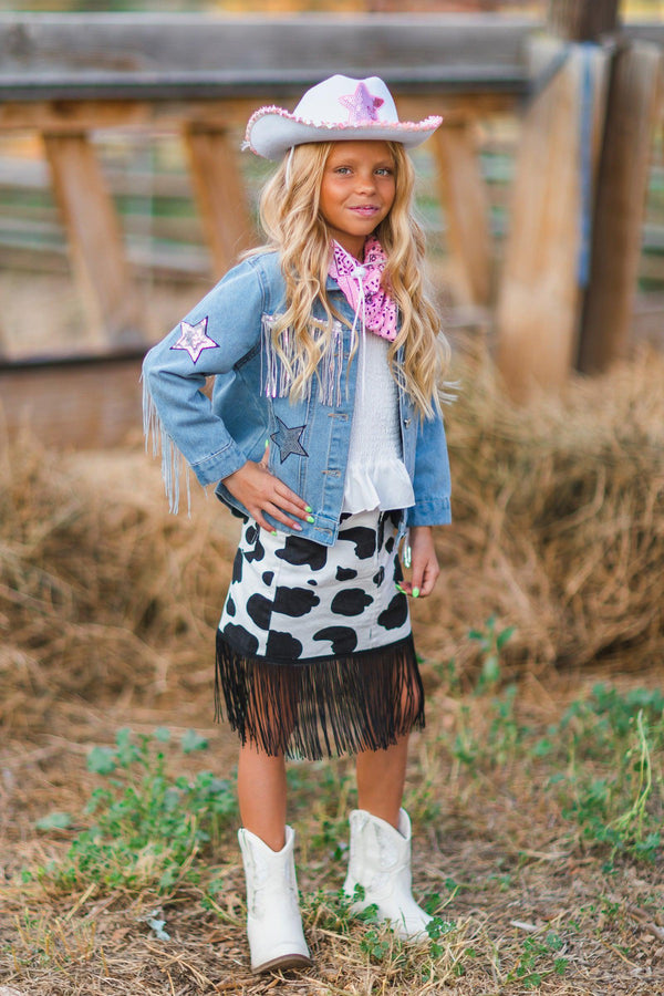 Cowgirl Costume - 3 Piece Set - Sparkle in Pink
