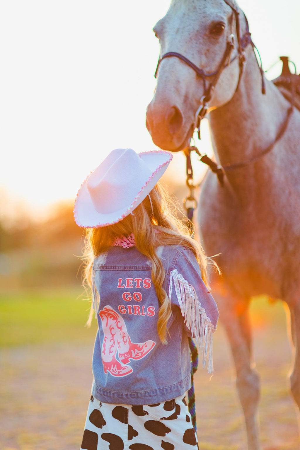 Sequin Star Cowgirl Hat - Sparkle in Pink