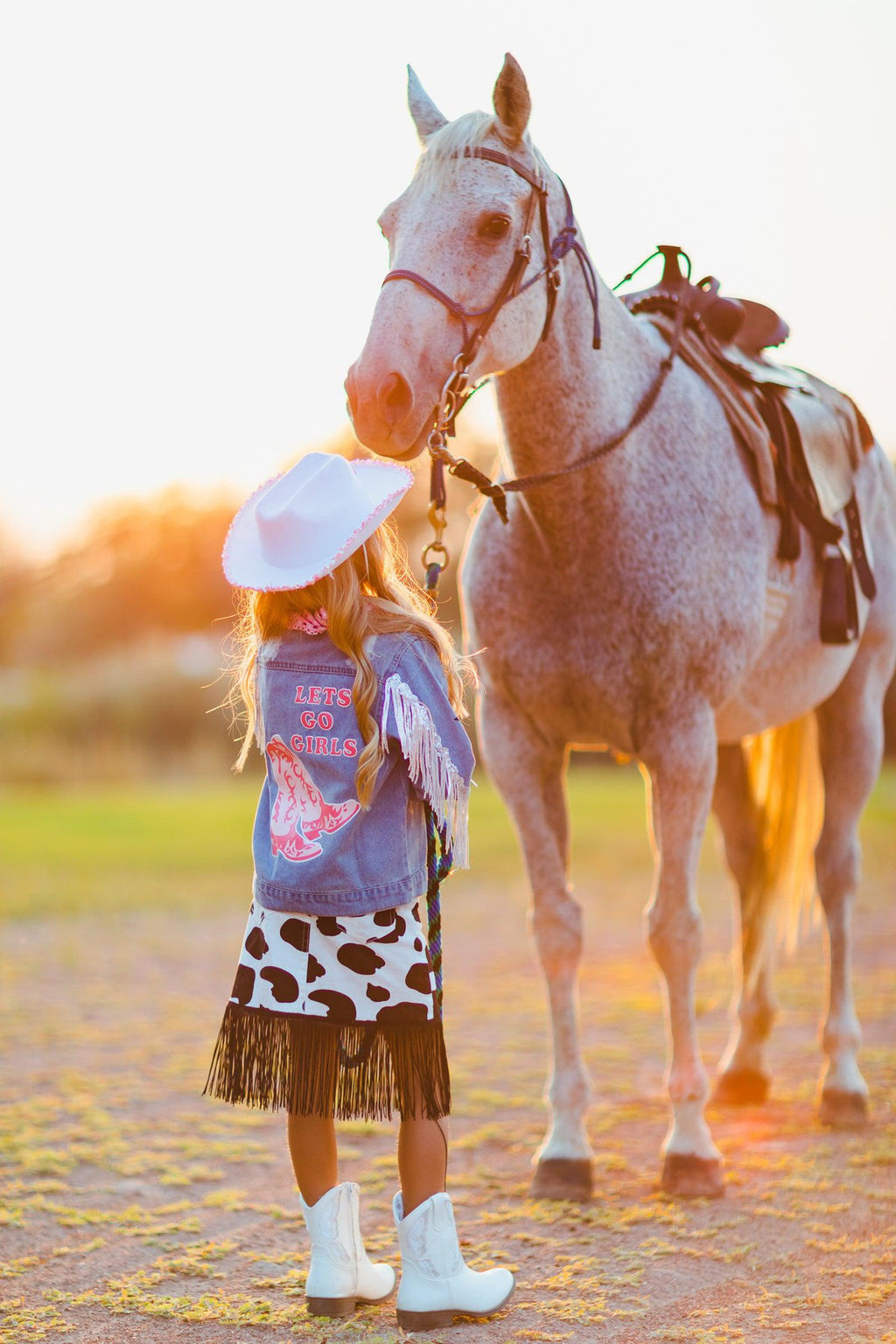Cowgirl Costume - 3 Piece Set - Sparkle in Pink