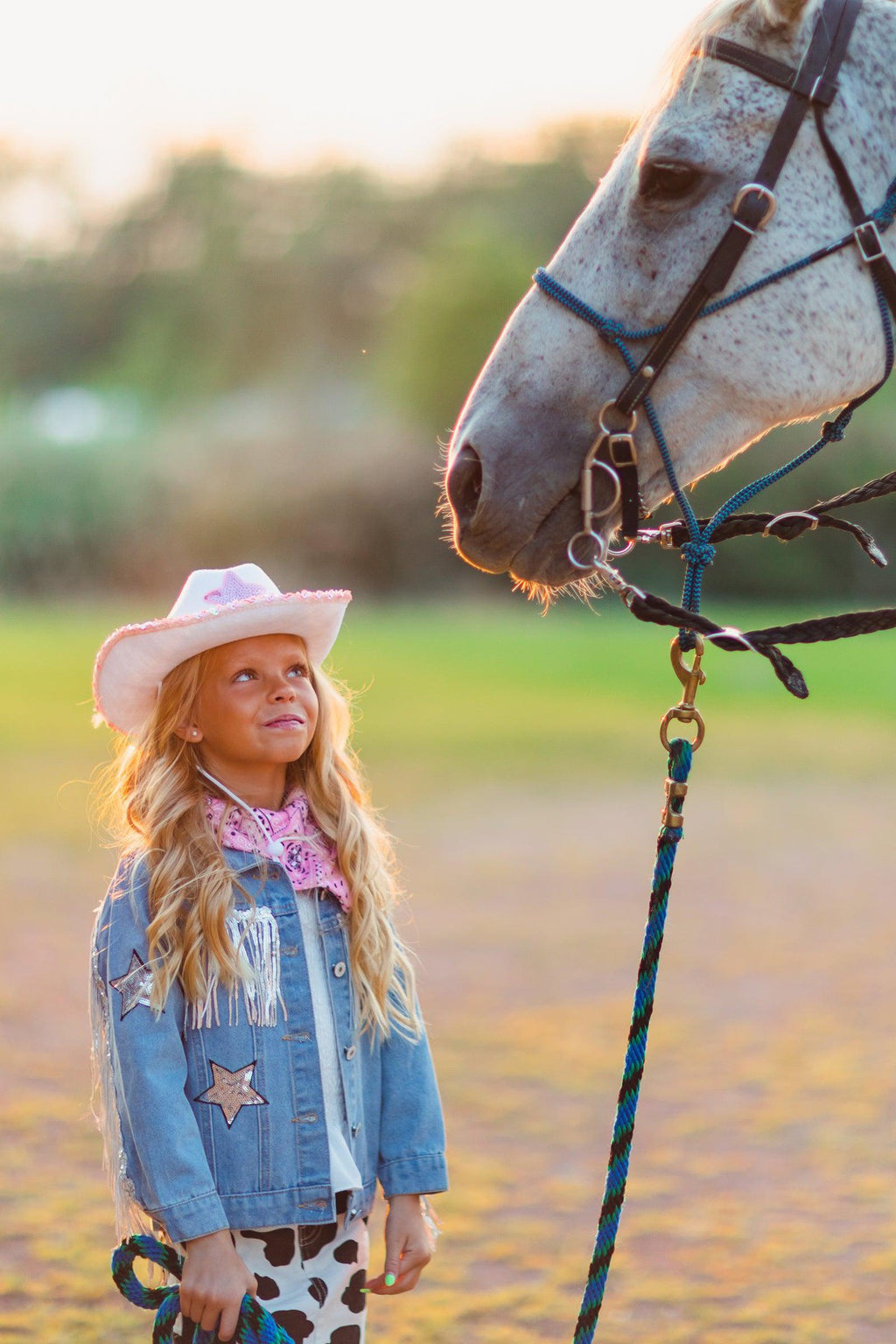 Sequin Star Cowgirl Hat - Sparkle in Pink