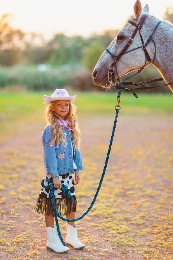 Sequin Star Cowgirl Hat - Sparkle in Pink