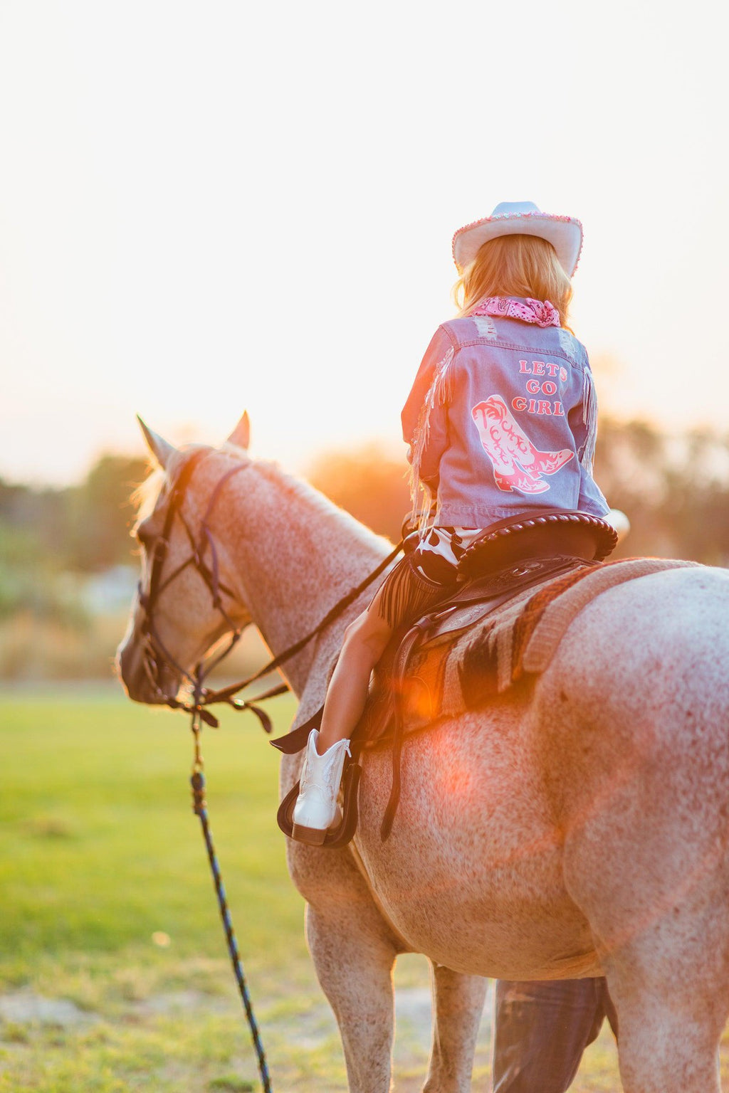 Cowgirl Costume - 3 Piece Set - Sparkle in Pink