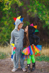 Gray Dinosaur Costume - Sparkle in Pink