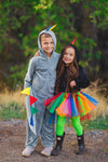 Gray Dinosaur Costume - Sparkle in Pink