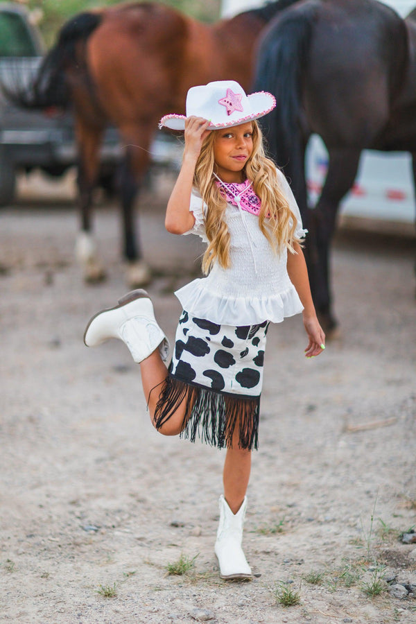 Sequin Star Cowgirl Hat - Sparkle in Pink