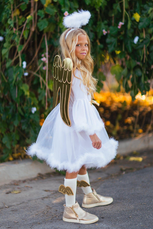 Angel Costume - 4 Piece Set - Sparkle in Pink