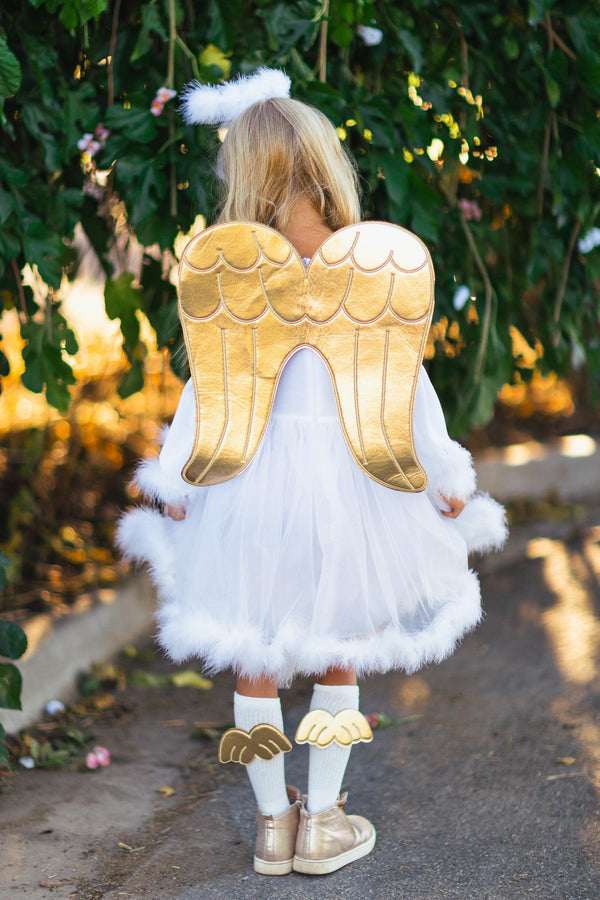 Angel Costume - 4 Piece Set - Sparkle in Pink