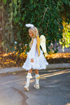 Angel Costume - 4 Piece Set - Sparkle in Pink