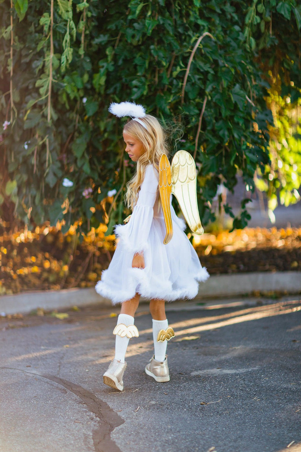 Angel Costume - 4 Piece Set - Sparkle in Pink