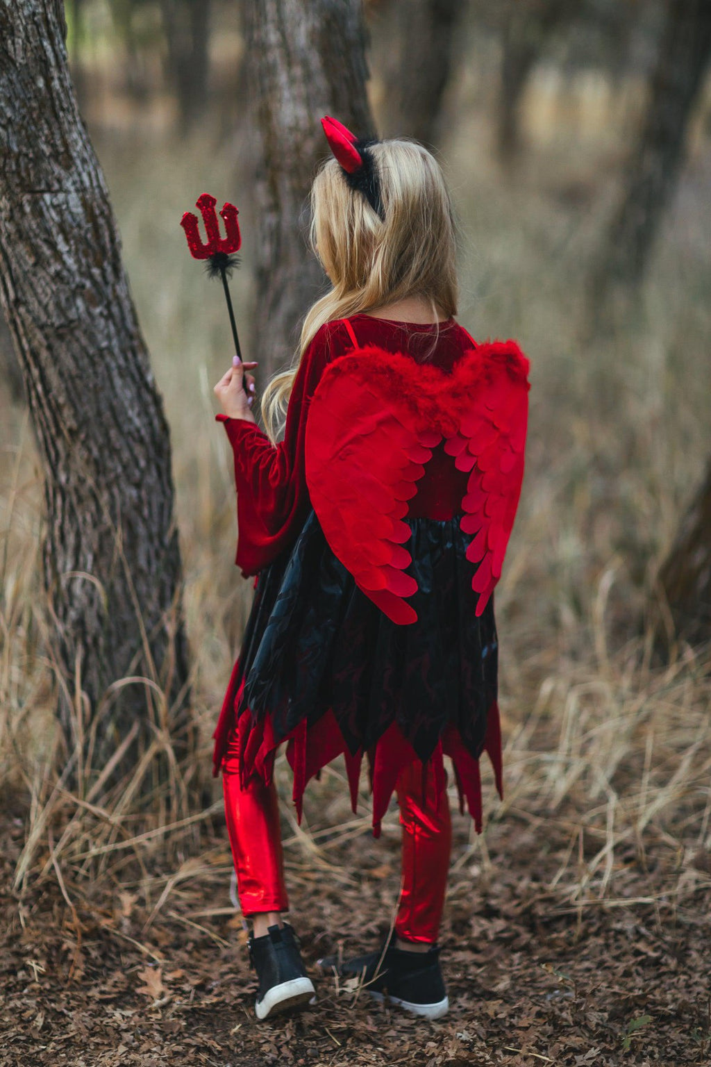 Devil Costume - 4 Piece Set - Sparkle in Pink