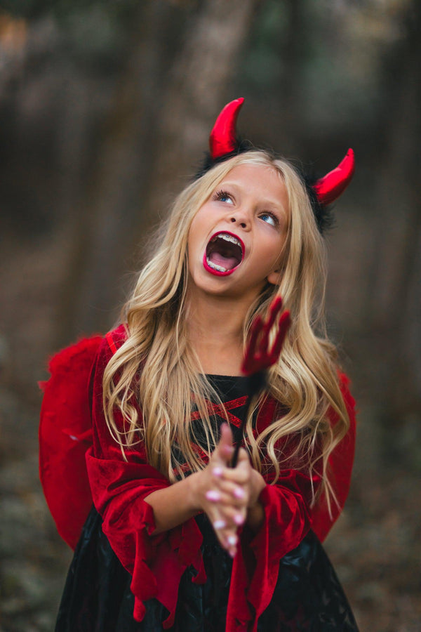 Devil Costume - 4 Piece Set - Sparkle in Pink