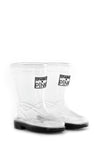 Sparkle In Pink Clear Rubber Boots with Colored Soles - Sparkle in Pink