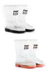 Sparkle In Pink Clear Rubber Boots with Colored Soles - Sparkle in Pink
