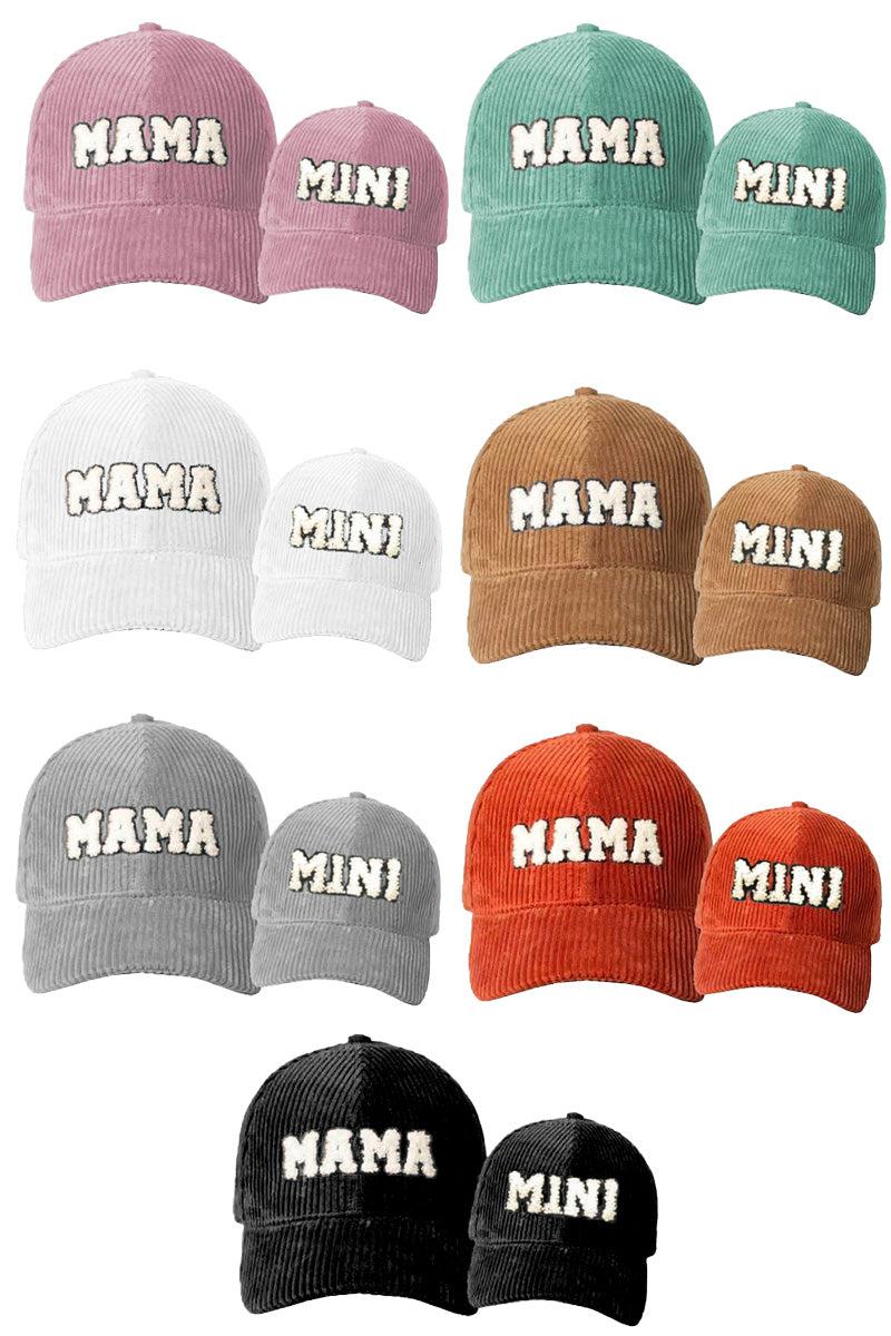 Mom & Me - "Mama & Mini" Corduroy Hat - Many Colors! - Sparkle in Pink