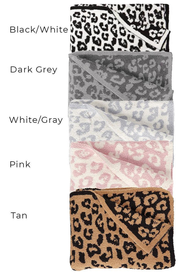 Cozy Leopard Throw Blankets - Many Colors! - Sparkle in Pink