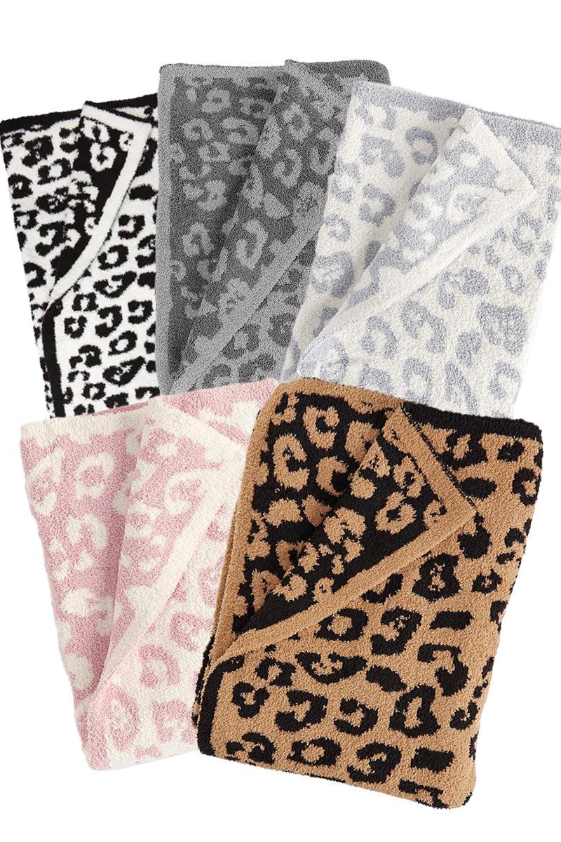 Cozy Leopard Throw Blankets - Many Colors! - Sparkle in Pink