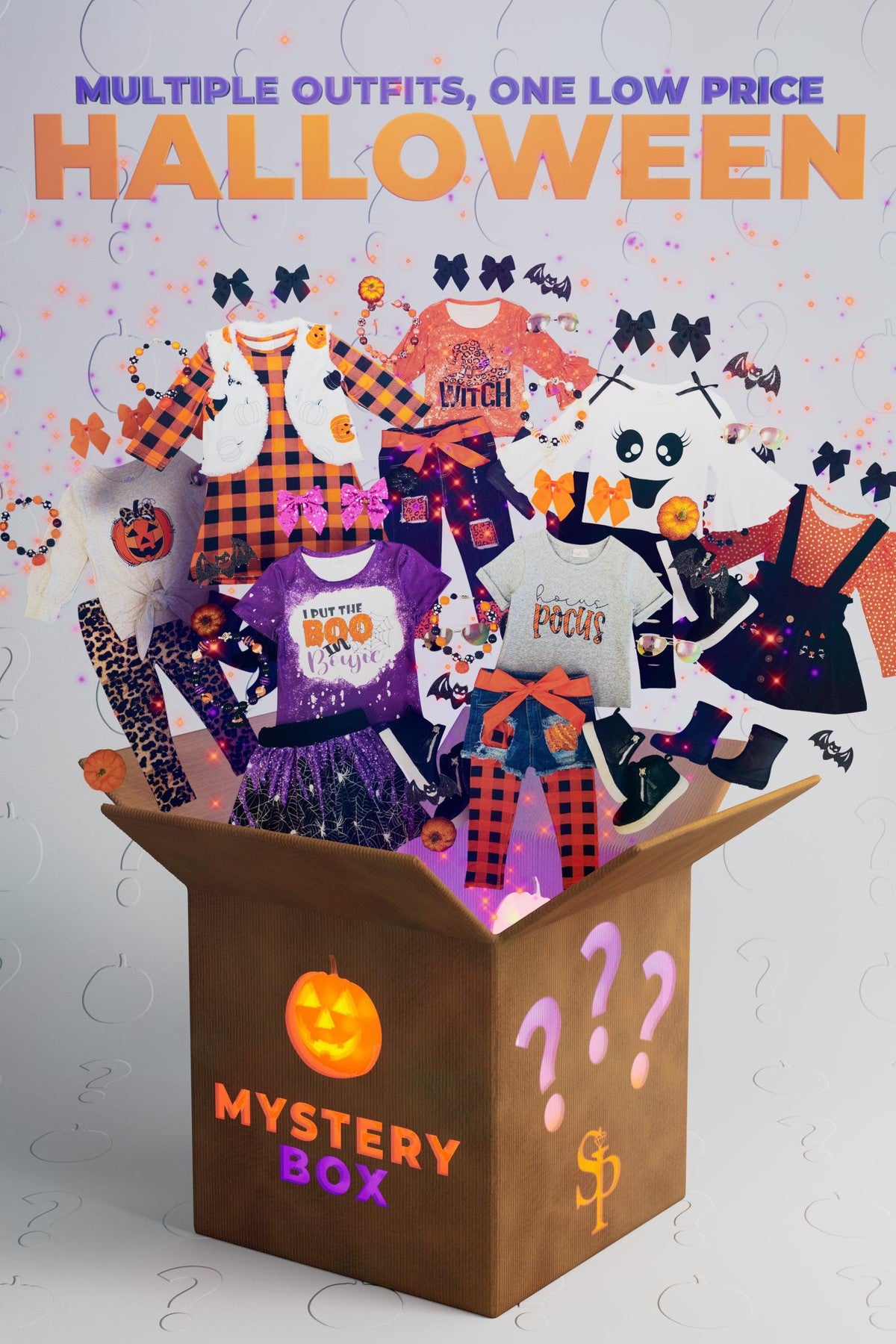 Halloween Mystery Boxes - MANY SIZES - Sparkle in Pink