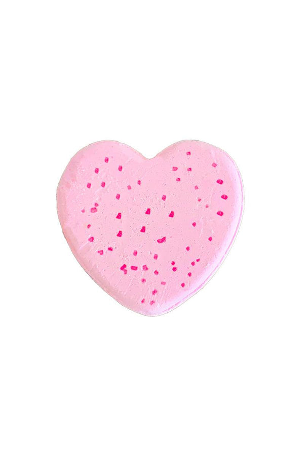 Pink Speckled Heart Bath Bomb - Sparkle in Pink