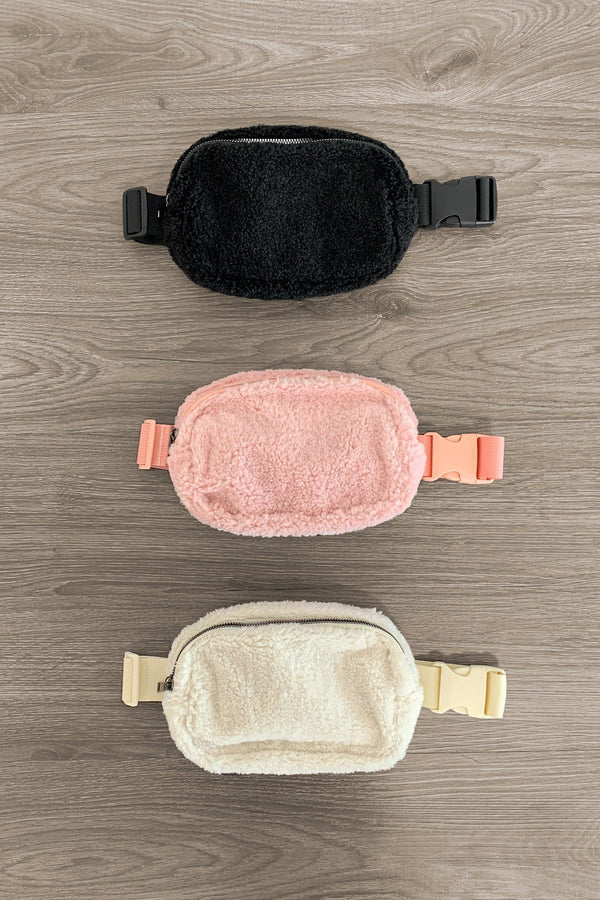 Sherpa Belt Bag - Many Colors! - Sparkle in Pink