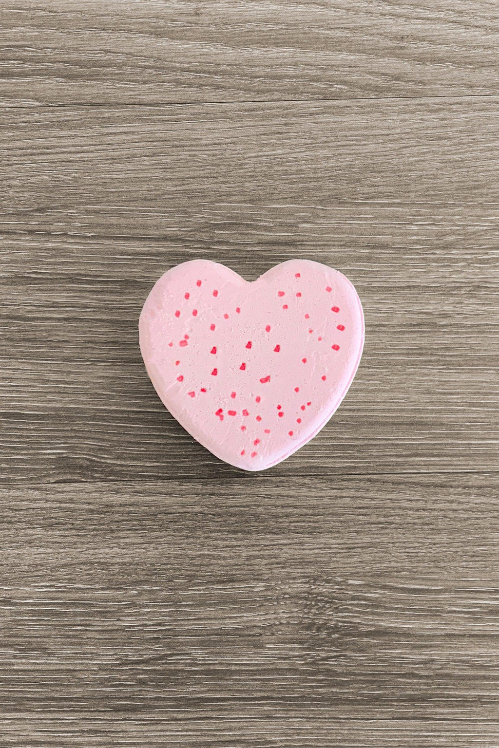 Pink Speckled Heart Bath Bomb - Sparkle in Pink