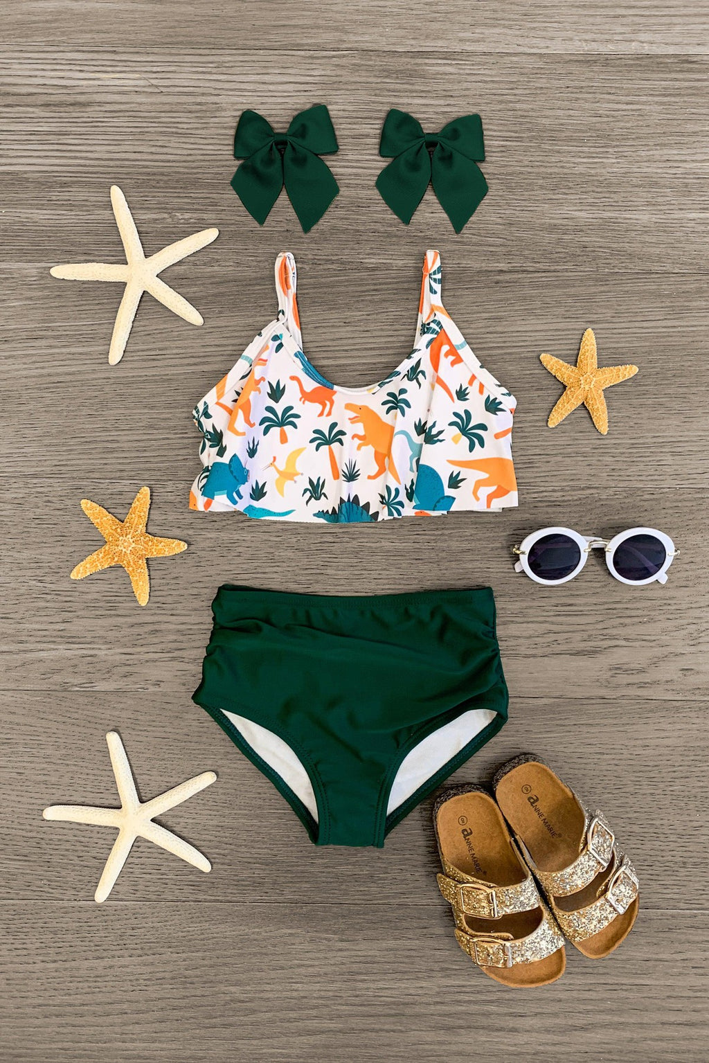 Dinosaur Swimsuit - Boy & Girl! - Sparkle in Pink