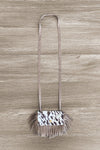 Faux Suede Fringe Purse - Many Colors! - Sparkle in Pink