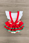 Watermelon Ruffle Tie Onesie - Sparkle in Pink