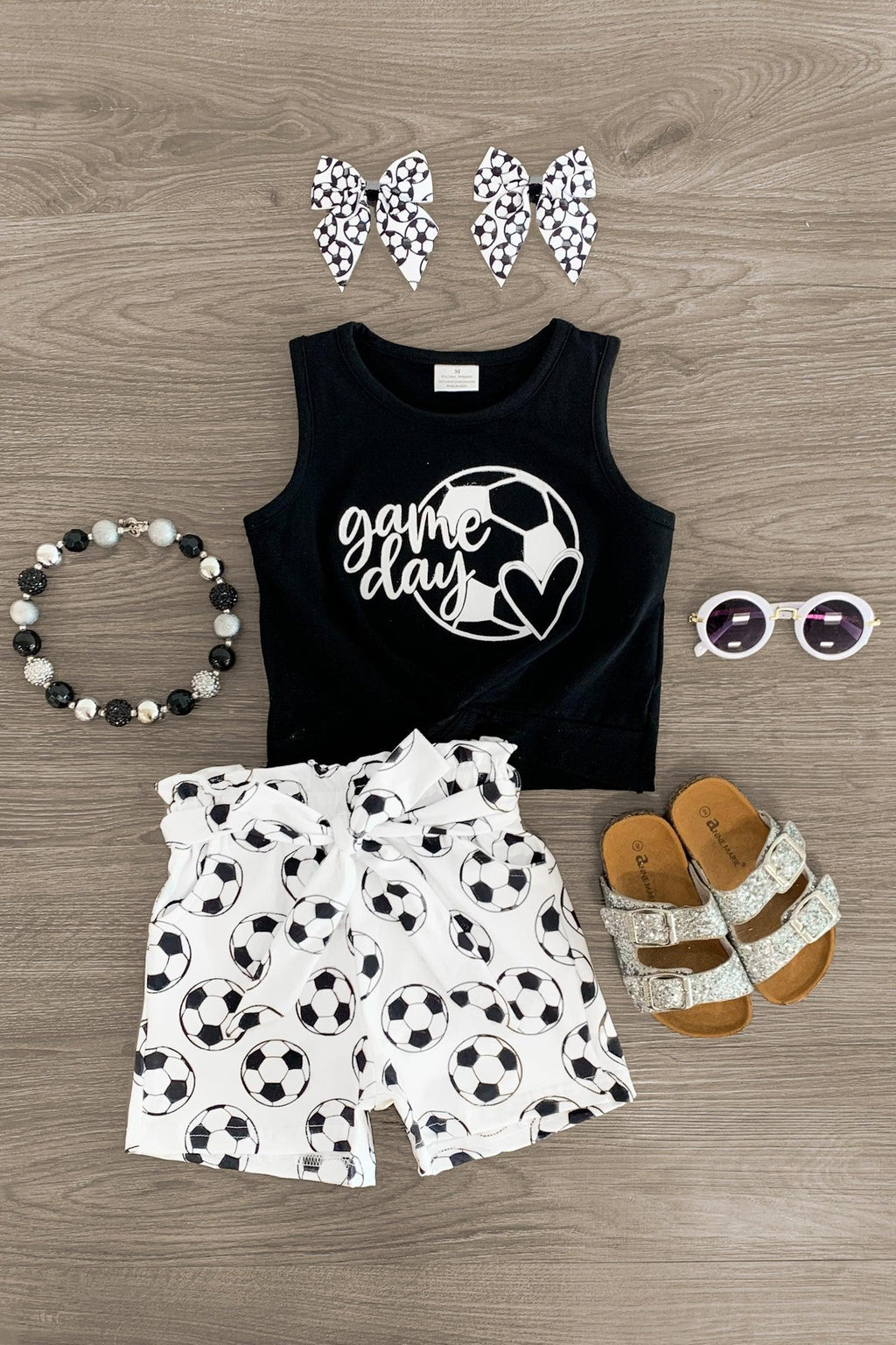 "Game Day" Soccer Short Set - Sparkle in Pink