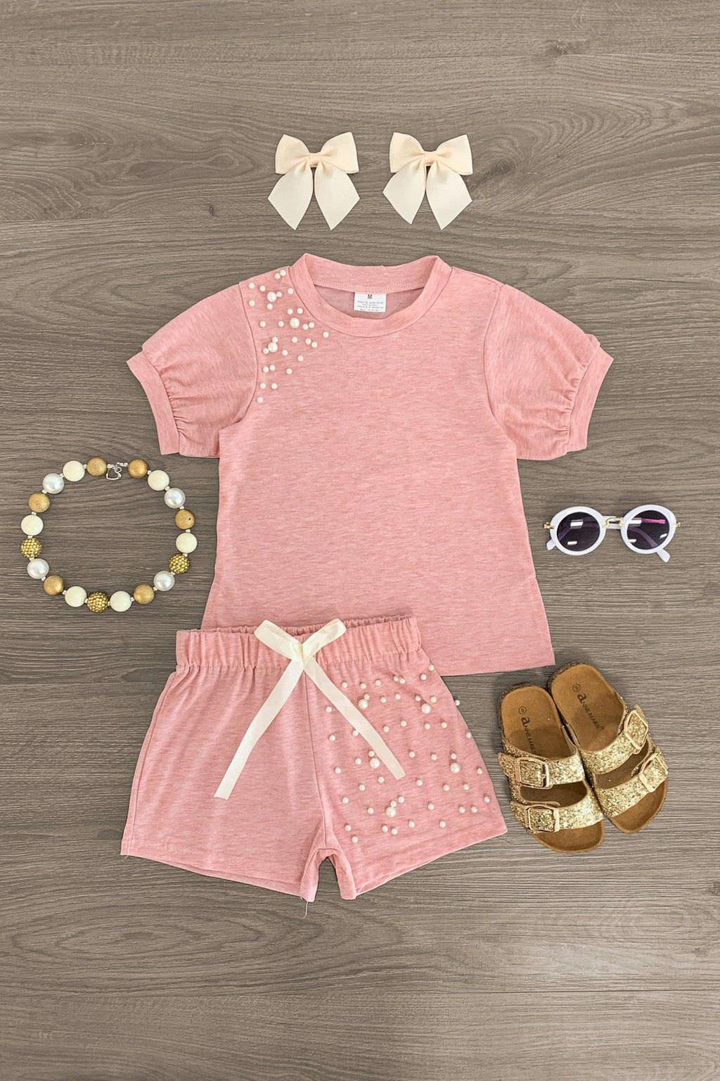 Pink Pearl Short Set - Sparkle in Pink