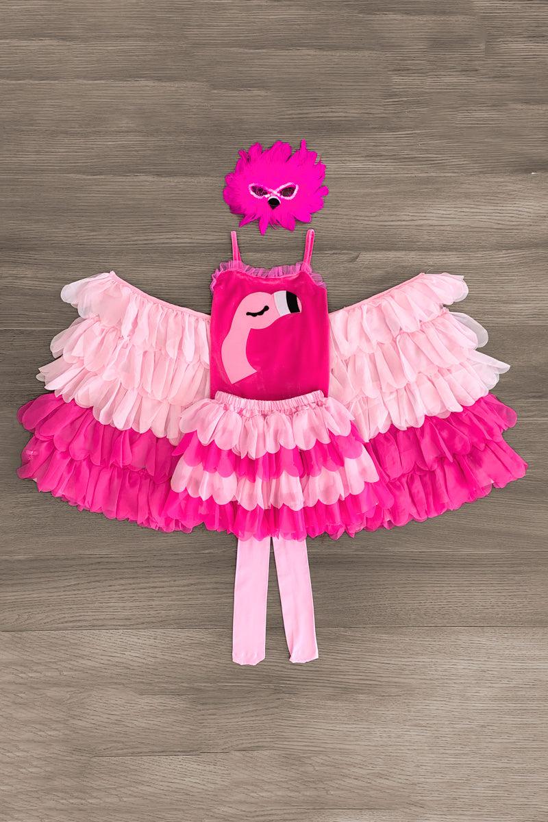 Flamingo Costume, Hot Pink Feather Costume, Kids Flamingo Costume, Pink  Bird Halloween Costume, Baby Flamingo Dress, Girls Flamingo Costume