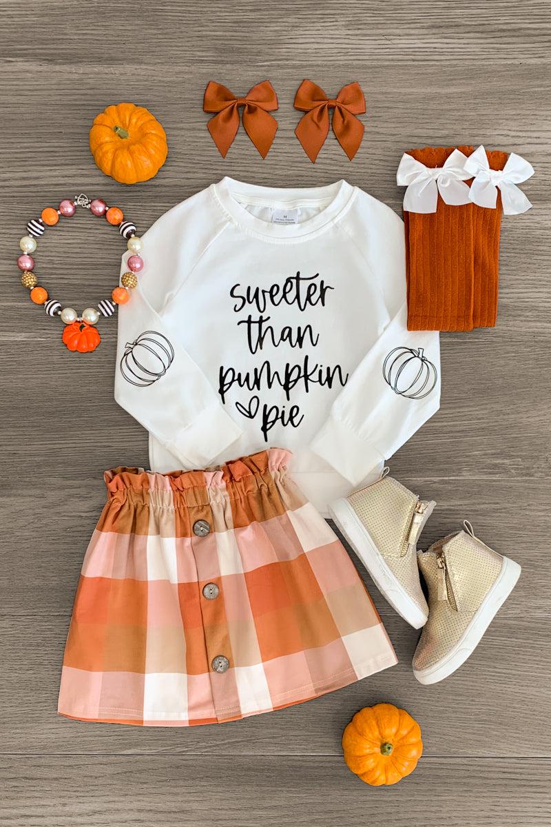 "Sweeter Than Pumpkin Pie" Suede Skirt Set - Sparkle in Pink