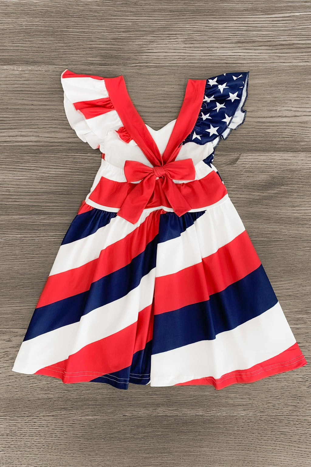 American Flag Halter Tie Dress - Sparkle in Pink