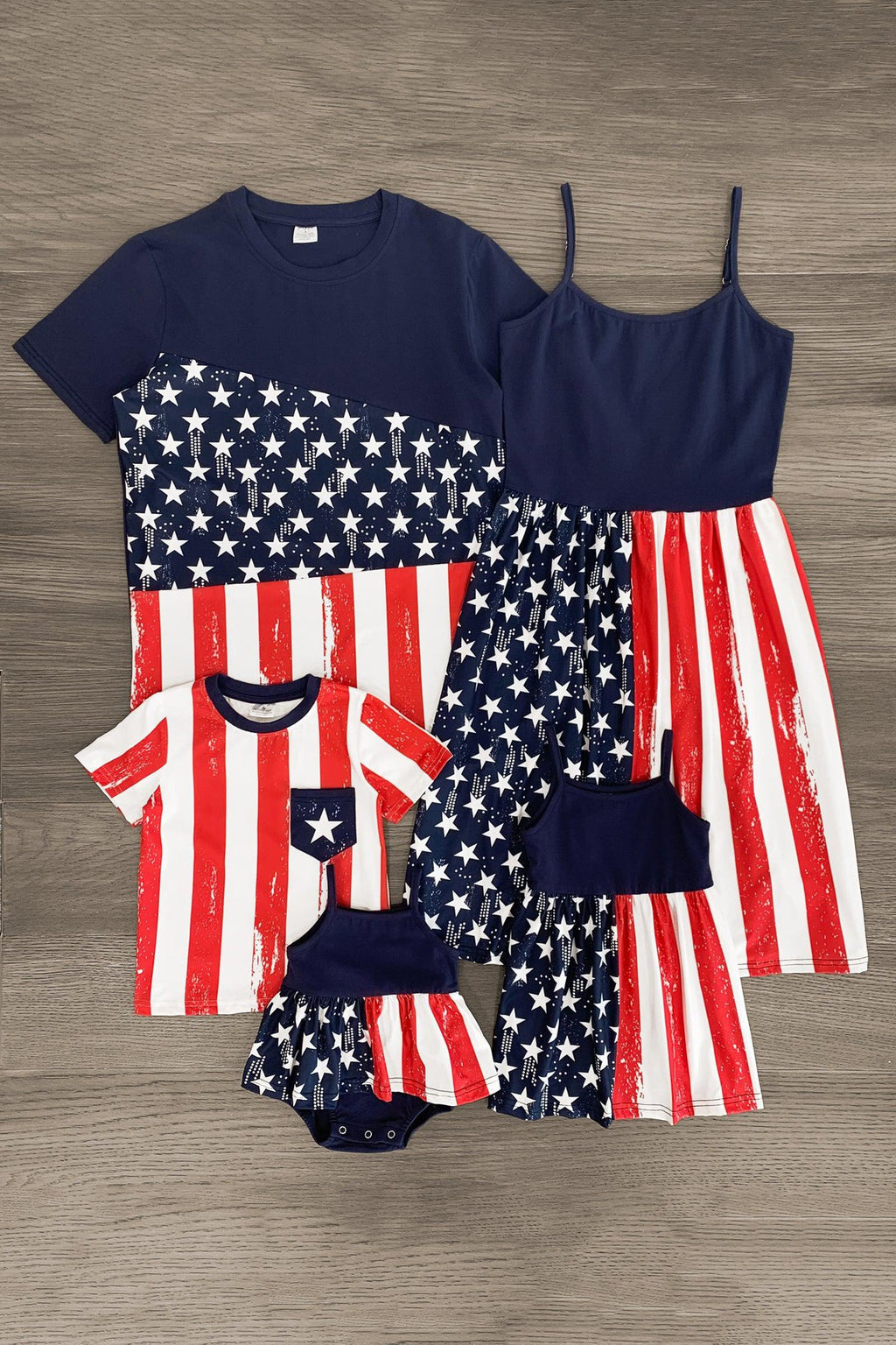 American Flag Matching Family Set - Sparkle in Pink