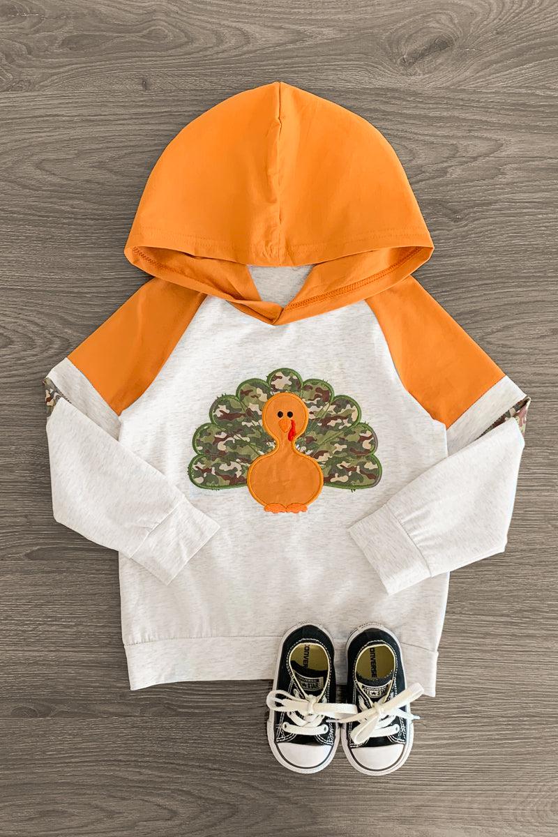 Camo Turkey Hoodie - Sparkle in Pink
