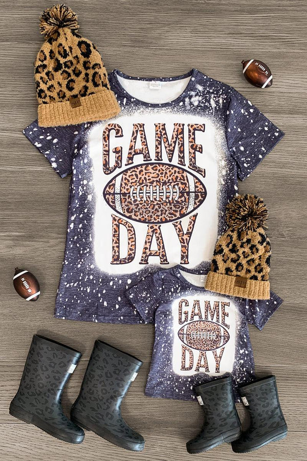 Mom & Me - "Game Day" Cheetah Top - Sparkle in Pink